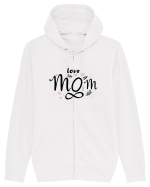 LOVE MOM FOREVER Hanorac cu fermoar Unisex Connector