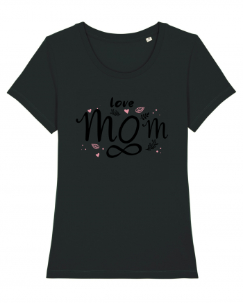 LOVE MOM FOREVER Black