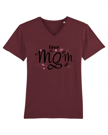 LOVE MOM FOREVER Burgundy