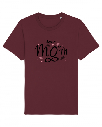 LOVE MOM FOREVER Burgundy