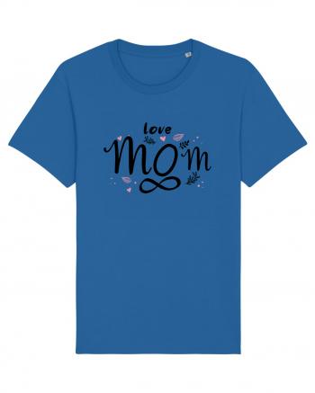 LOVE MOM FOREVER Royal Blue