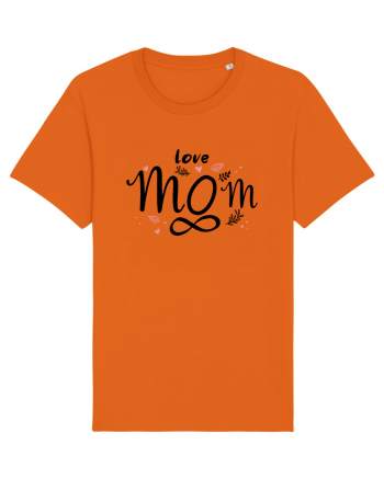 LOVE MOM FOREVER Bright Orange