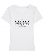 I LOVE MY MOM Tricou mânecă scurtă guler larg fitted Damă Expresser