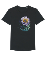 Flori de camp 2 Tricou mânecă scurtă guler larg Bărbat Skater