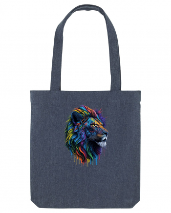 Rainbow Lion  Midnight Blue