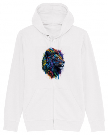 Rainbow Lion  White