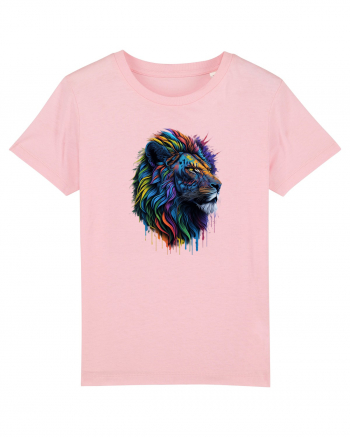 Rainbow Lion  Cotton Pink