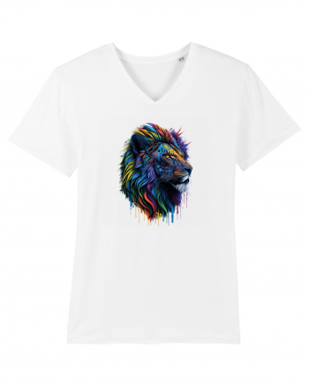 Rainbow Lion  White