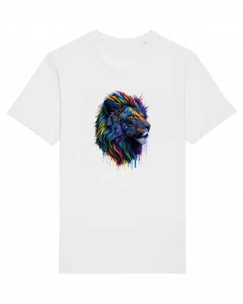 Rainbow Lion  White