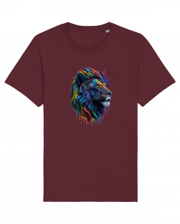 Rainbow Lion  Burgundy