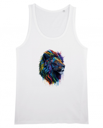 Rainbow Lion  White