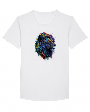 Rainbow Lion  White