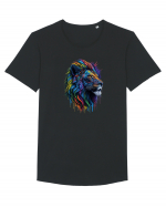 Rainbow Lion  Tricou mânecă scurtă guler larg Bărbat Skater