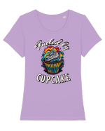 Fueled by cupcake #4 Tricou mânecă scurtă guler larg fitted Damă Expresser