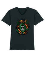 Vegan and proud Tricou mânecă scurtă guler V Bărbat Presenter