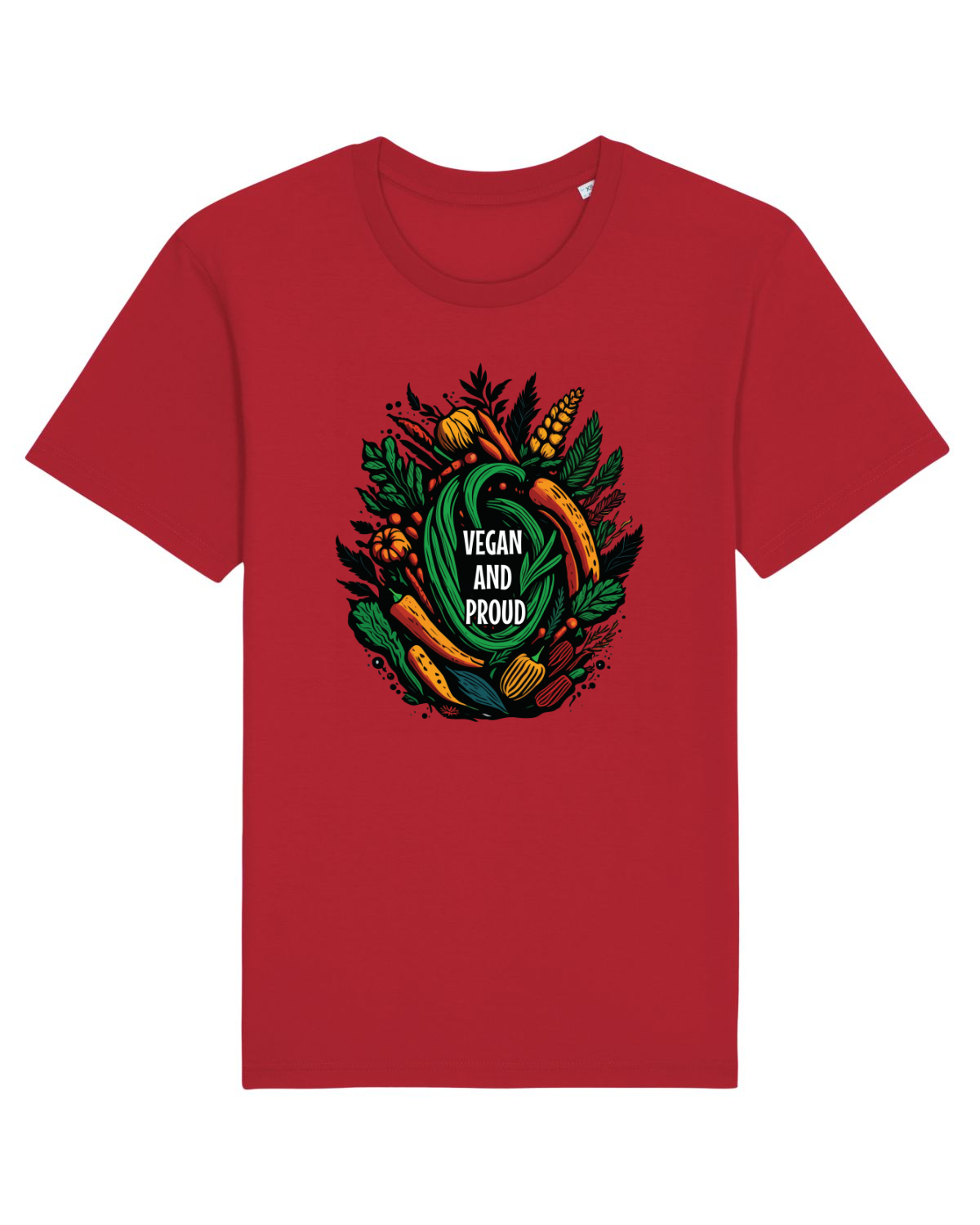 Tricou mânecă scurtă Unisex Rocker Red