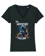 The adventure is calling Tricou mânecă scurtă guler V Damă Evoker