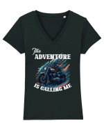 The adventure is calling 2 Tricou mânecă scurtă guler V Damă Evoker