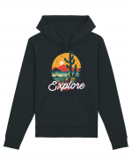 Explore - plaja cu cactusi si apus de soare Hanorac Unisex Drummer