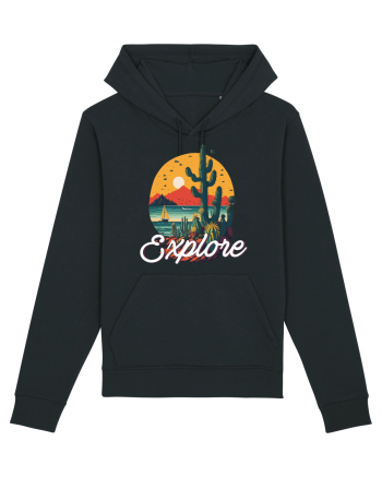 Explore - plaja cu cactusi si apus de soare Black