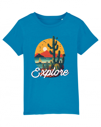 Explore - plaja cu cactusi si apus de soare Azur