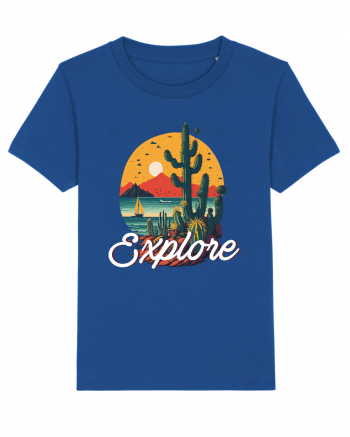 Explore - plaja cu cactusi si apus de soare Majorelle Blue