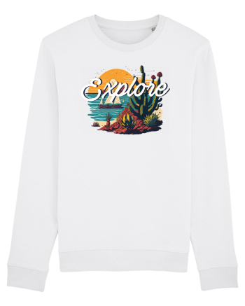 Explore - plaja cu cactusi si apus de soare White