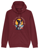 Live Love Rescue 2 Hanorac cu fermoar Unisex Connector