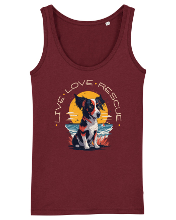 Live Love Rescue 2 Burgundy