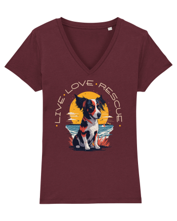 Live Love Rescue 2 Burgundy