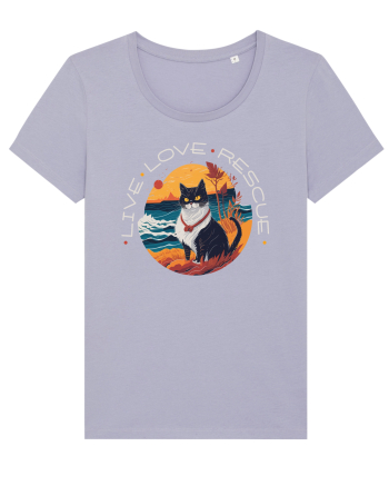 Live Love Rescue Cat 1 Lavender