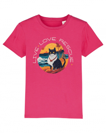 Live Love Rescue Cat 1 Raspberry