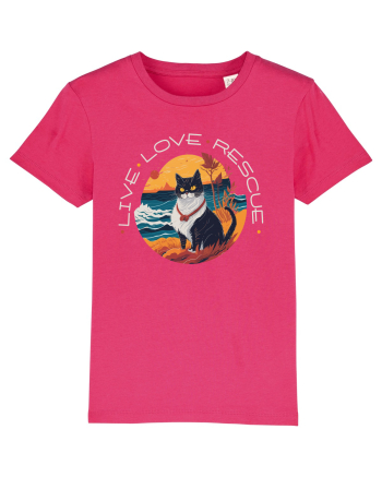 Live Love Rescue Cat 1 Raspberry