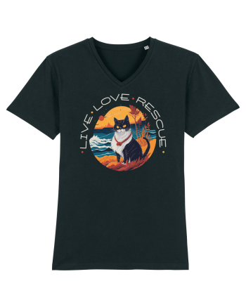 Live Love Rescue Cat 1 Black