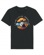 Live Love Rescue Cat 1 Tricou mânecă scurtă Unisex Rocker