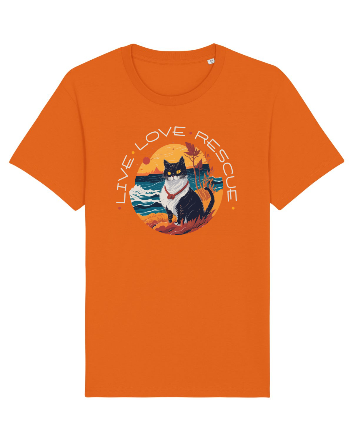 Tricou mânecă scurtă Unisex Rocker Bright Orange