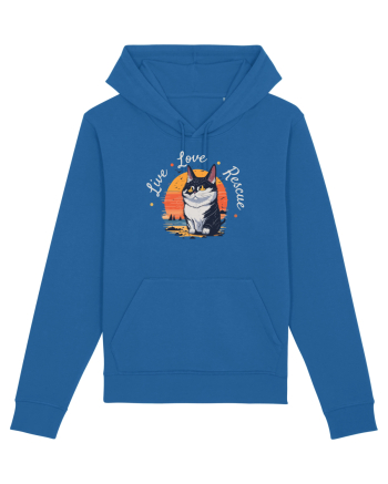 Live Love Rescue Cat 2 Royal Blue