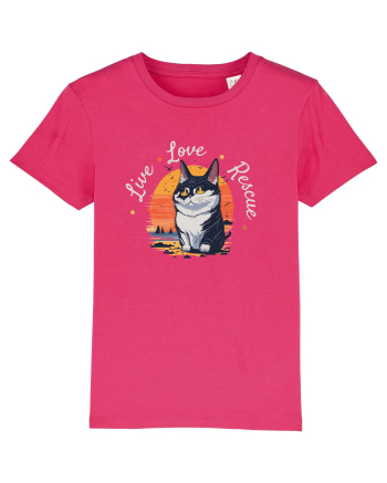 Live Love Rescue Cat 2 Raspberry