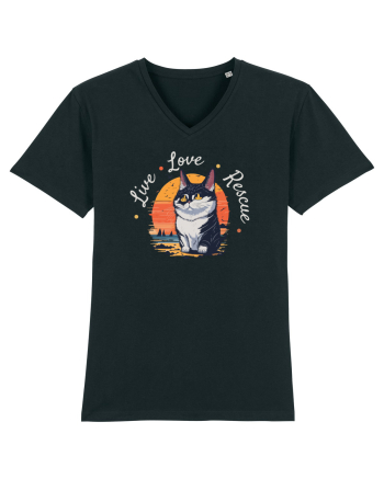 Live Love Rescue Cat 2 Black