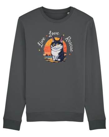 Live Love Rescue Cat 2 Anthracite