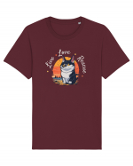 Live Love Rescue Cat 2 Tricou mânecă scurtă Unisex Rocker