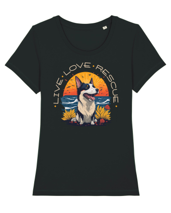 Live Love Rescue Black