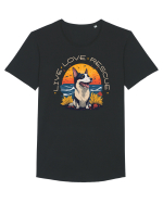 Live Love Rescue Tricou mânecă scurtă guler larg Bărbat Skater
