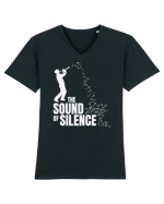 sound of silence Tricou mânecă scurtă guler V Bărbat Presenter