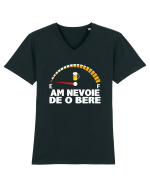 AM NEVOIE DE O BERE Tricou mânecă scurtă guler V Bărbat Presenter