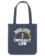 BEER LEVEL CRITICALLY LOW Sacoșă textilă