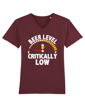 BEER LEVEL CRITICALLY LOW Burgundy