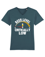 BEER LEVEL CRITICALLY LOW Tricou mânecă scurtă guler V Bărbat Presenter