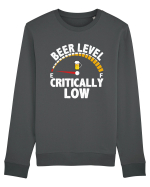 BEER LEVEL CRITICALLY LOW Bluză mânecă lungă Unisex Rise