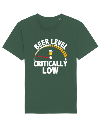 BEER LEVEL CRITICALLY LOW Bottle Green